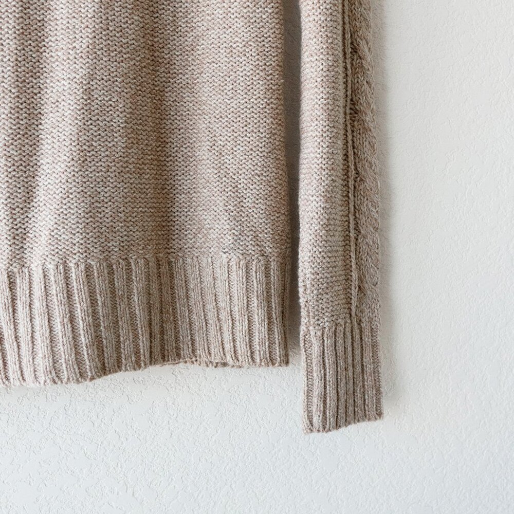 St. John’s Bay Cable Knit Cardigan Sweater Women’s M Shawl Collar Academia Cabin - Picture 12 of 12